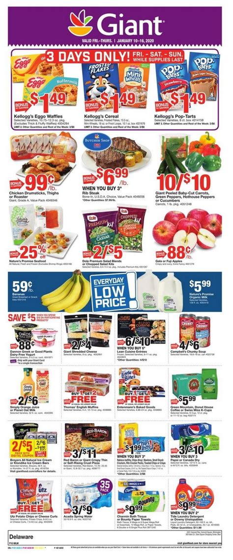 Giant foods weekly ad - Select Giant Food - Falmouth, 35 Town and Country Rd., Falmouth, VA, 126 mi. 35 Town and Country Rd., Falmouth, VA. View your Weekly Circular Giant Food online. Find sales, special offers, coupons and more. Valid from Jan 26 to Feb 01. 